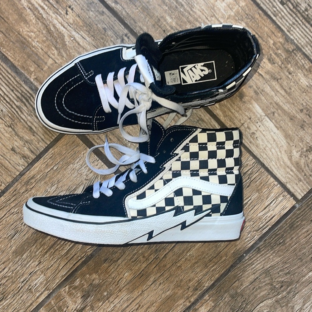 Vans checkerboard lightning M 9